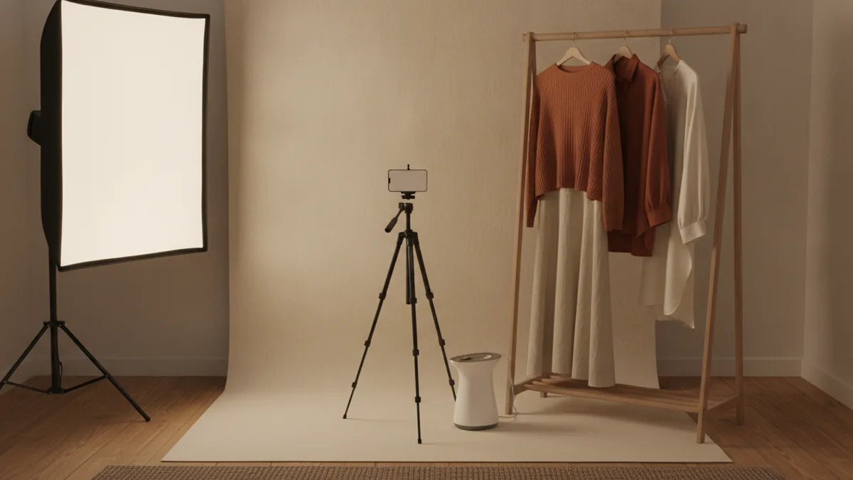 Setup de fotos para loja de roupas online: guia completo