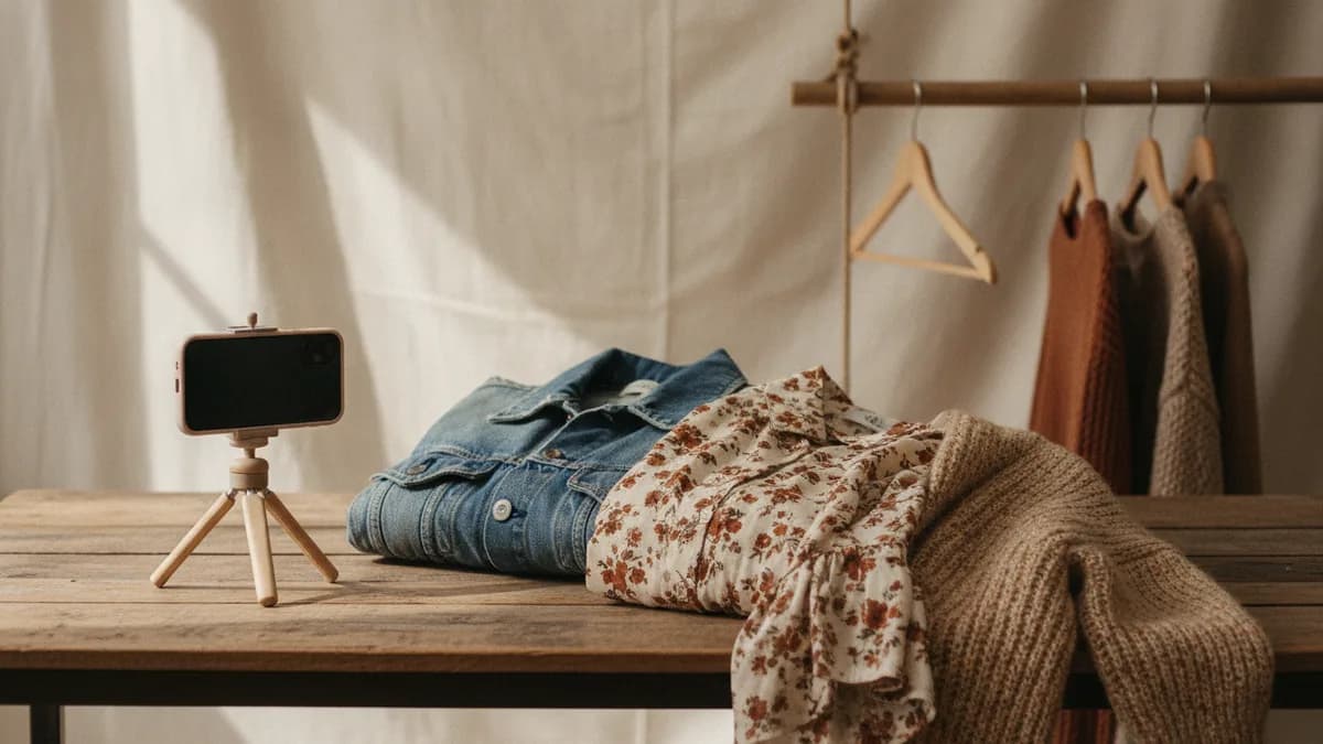 Como fotografar roupas de brechó para vender mais