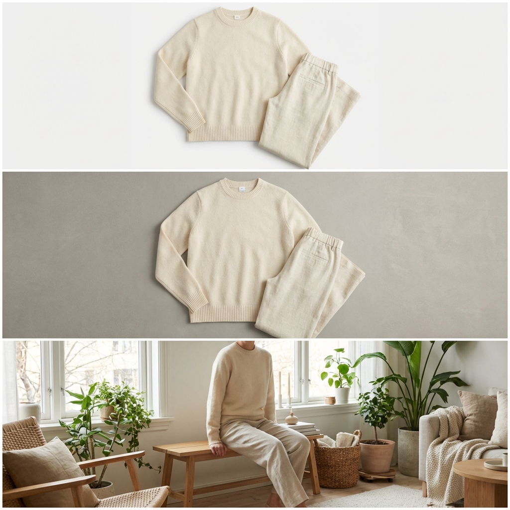 Comparativo de fundos para fotografia de moda