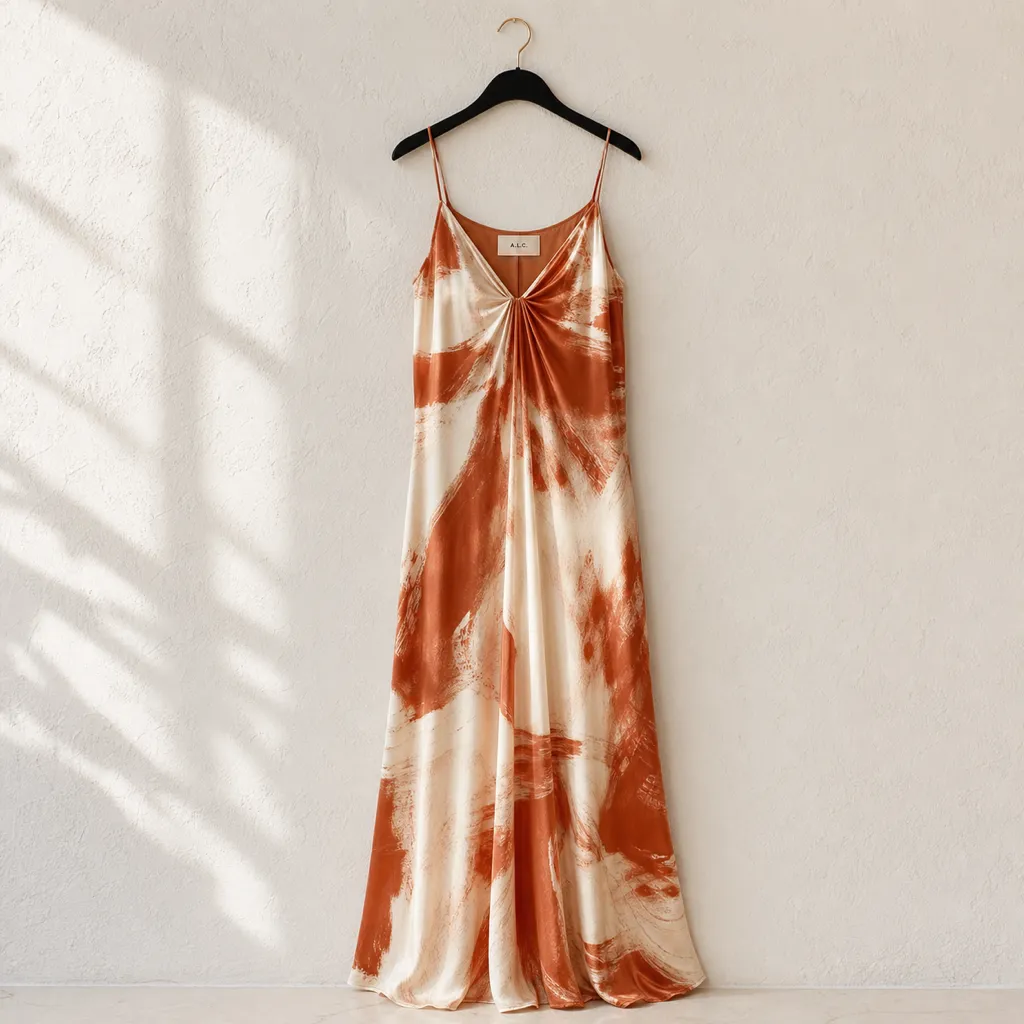 Vestido Longo Terracota — peça